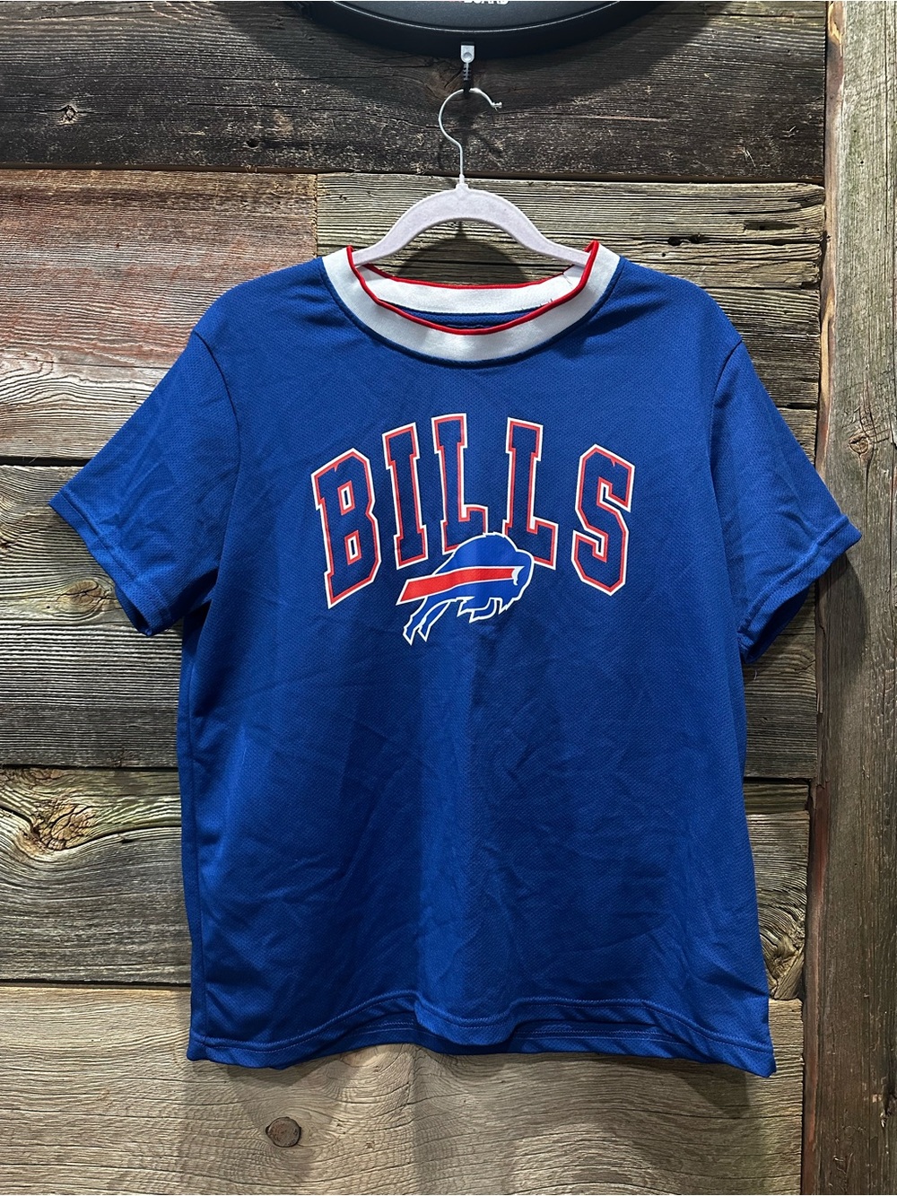 Buffalo Bills Blue Short-Sleeve Crewneck T-Shirt Youth L